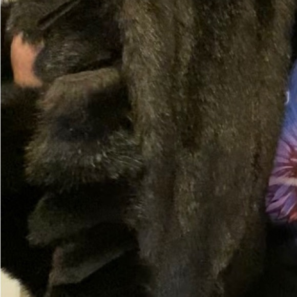 Faux Fur Brown mid-thigh Sz 8-10 - Picture 4 of 7